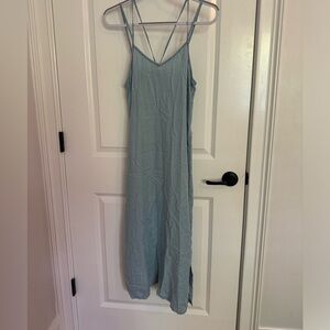 Chic Light Blue Strappy Dress